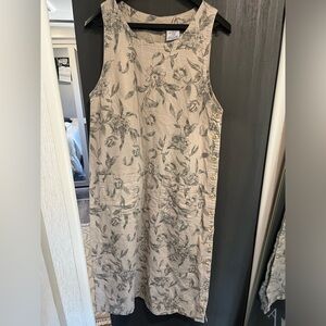 Vintage Erika & Co Linen midi dress